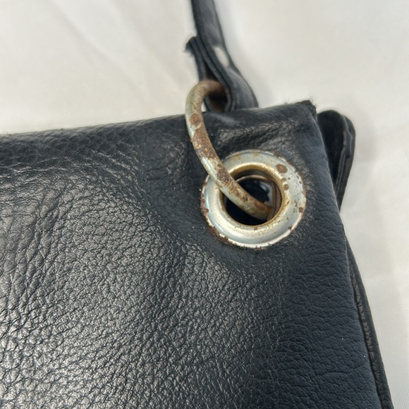 DISNEY PARKS black non leather small shoulder bag. Mickey Mouse design on front. - Picture 7 of 14